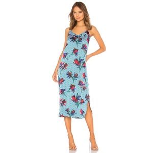 EQUIPMENT Dian Slip Dress in Brilliant Blue Multi